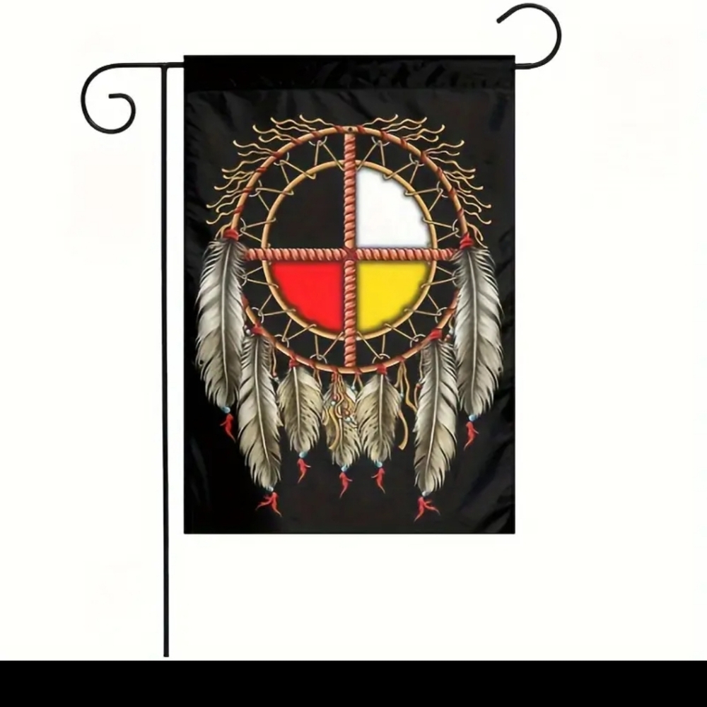 NWT Native American Garden Flag